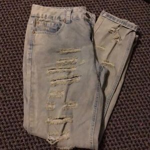 Washed out Green jeans